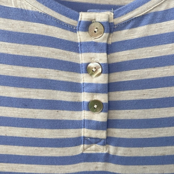 LOCO Stripe/Embroidery/ Knit Top - Picture 5 of 7